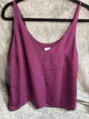 a new day Plum V-Neck Satin-Look Cami
